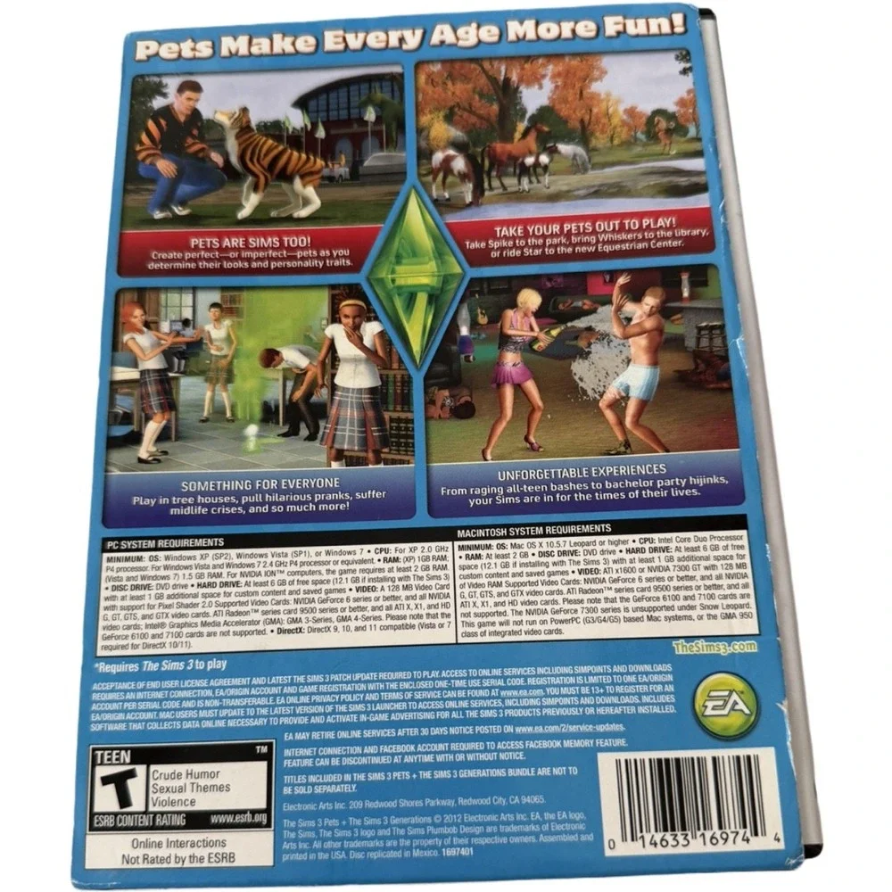 The Sims 3 Pets + Generations Expansion Pack Bundle PC Complete Codes Included